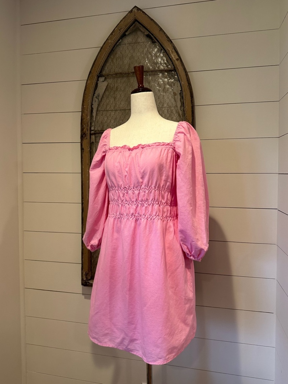Mini Dress Charlie Holiday Boheme Pink Barbiecore Sz 8